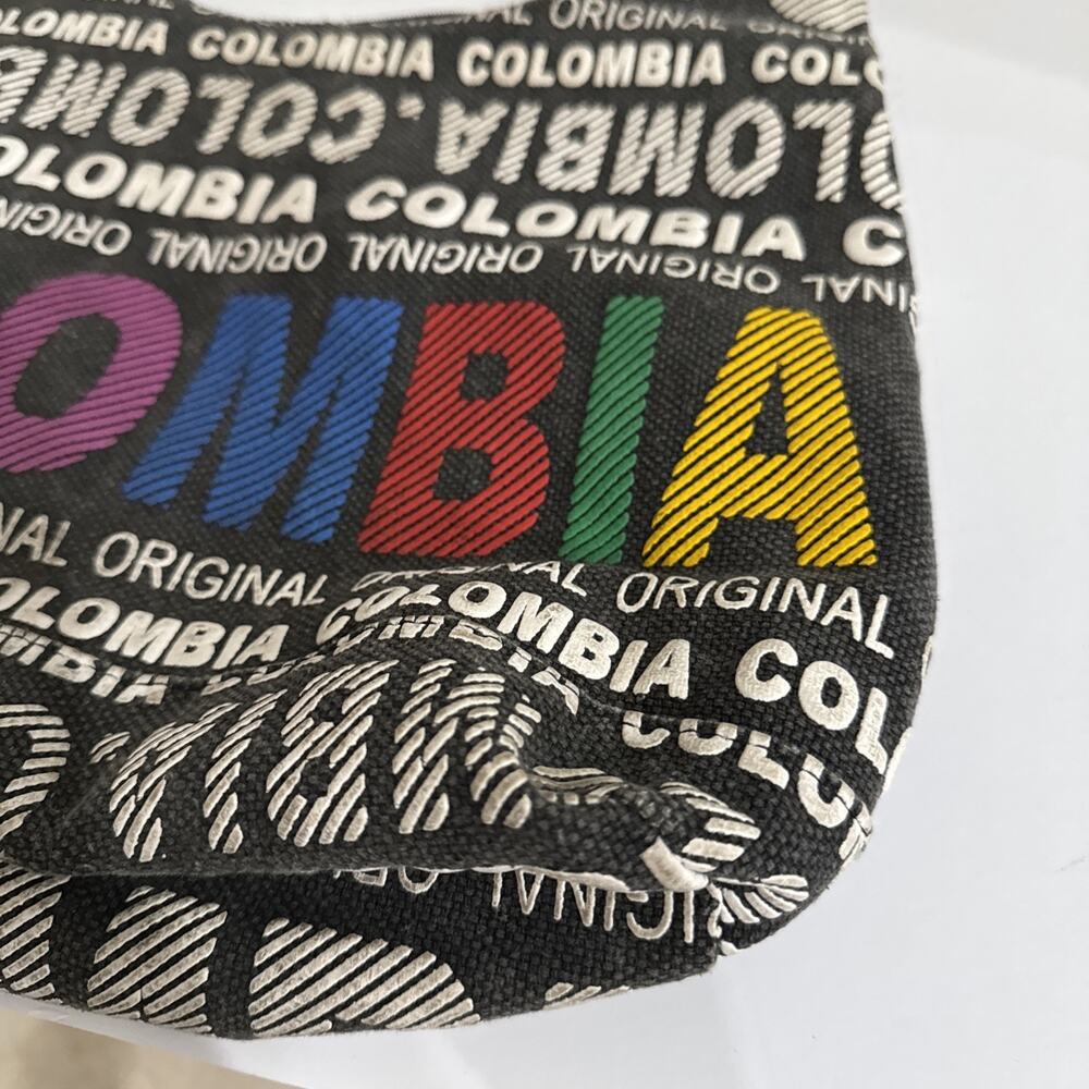 Rare Robin Ruth Bag Original Columbia Black Bag With Colorful Columbia - Picture 4 of 16